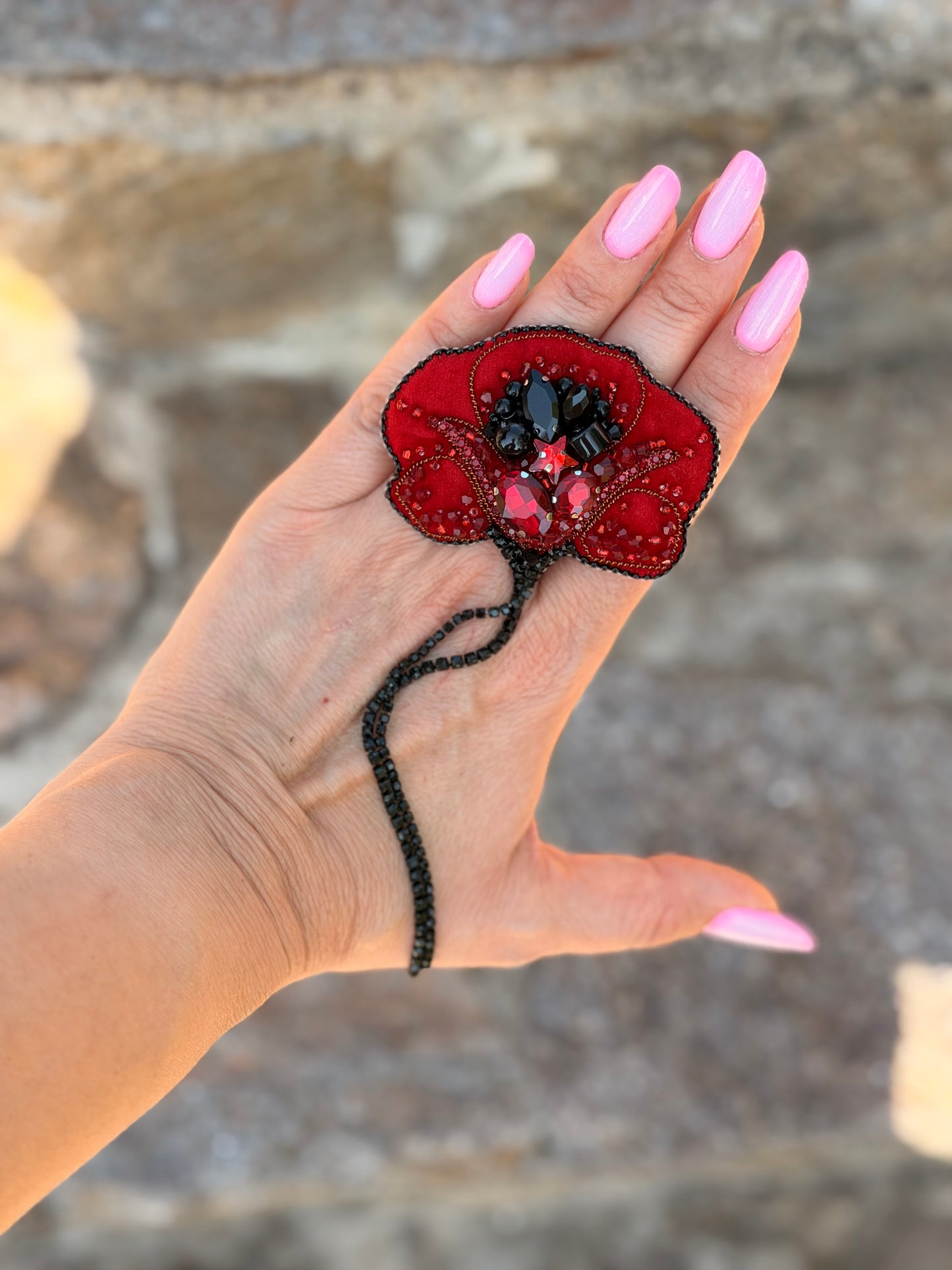 aBroșă Poppy