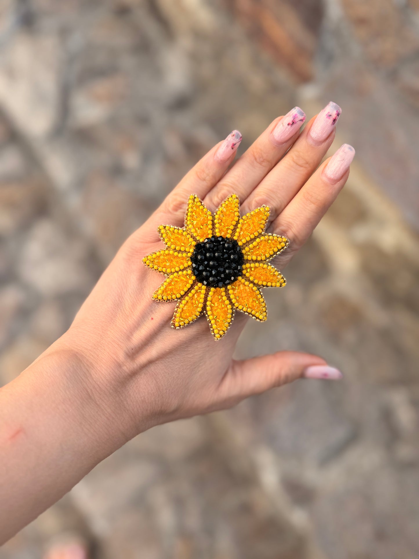 aBroșă Sunflower L