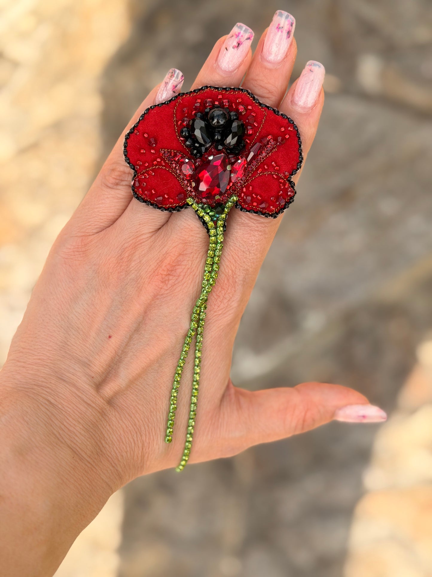 aBroșă Poppy