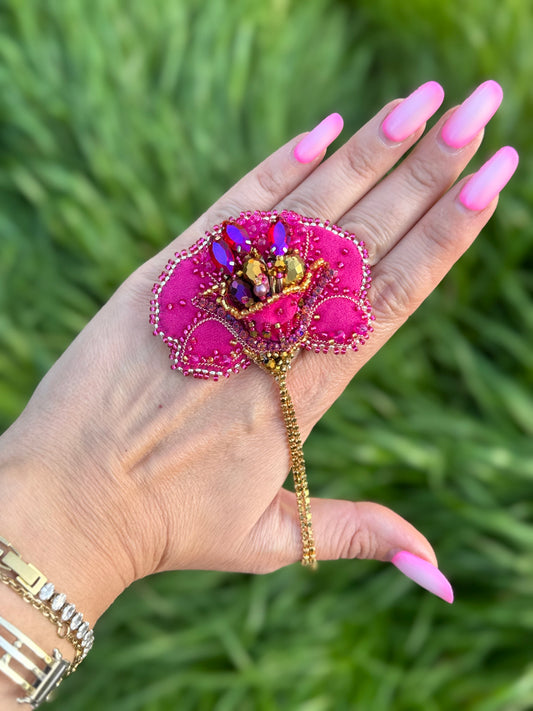 Broșă QUEEN POPPY